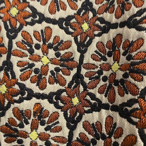 Embroidered Fall Copper Skirt - Picture 2 of 3